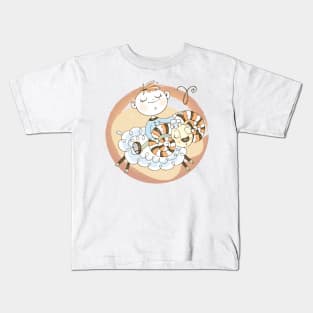 Zodiac Aries Cute Kid Design Horoscope Gift Kids T-Shirt